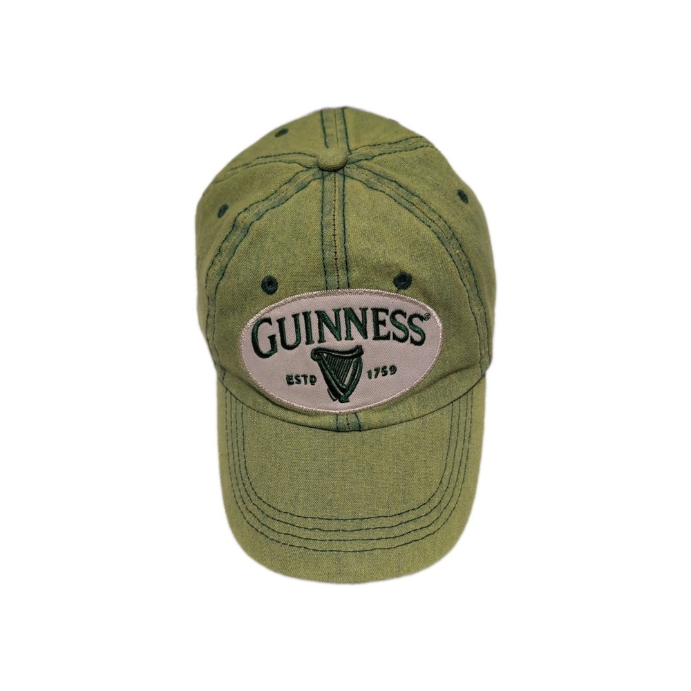Guinness Green Adjustable Baseball Cap Men's Solid Casual Guinness Harp